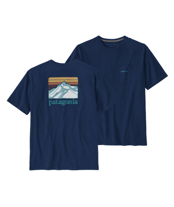 Patagonia Line Logo Ridge Pocket Mens Responsibili-Tee 2024 - Image 3