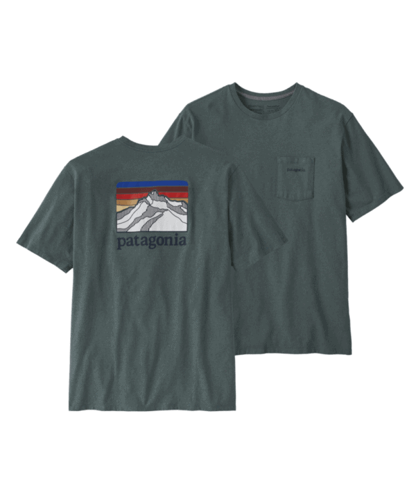Patagonia Line Logo Ridge Pocket Mens Responsibili-Tee 2024