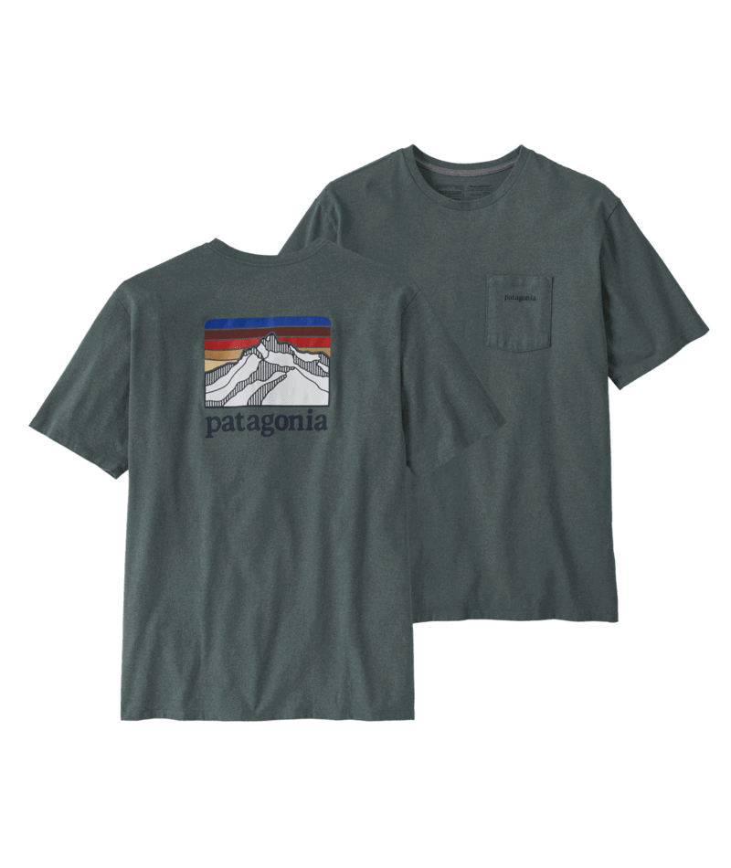 Patagonia Line Logo Ridge Pocket Mens Responsibili-Tee 2024 | Ken Jones ...