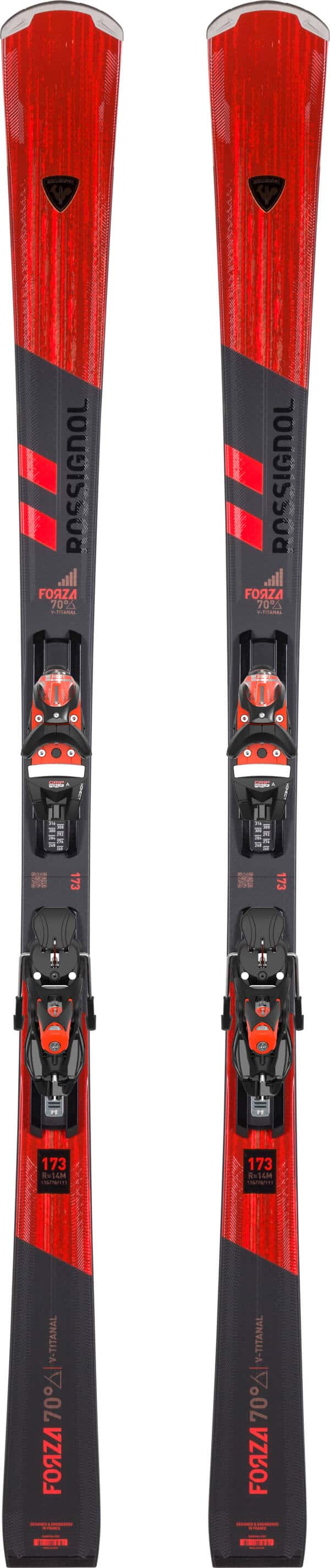Rossignol Forza 70° V-TI Mens Skis with SPX 14 Bindings 2025