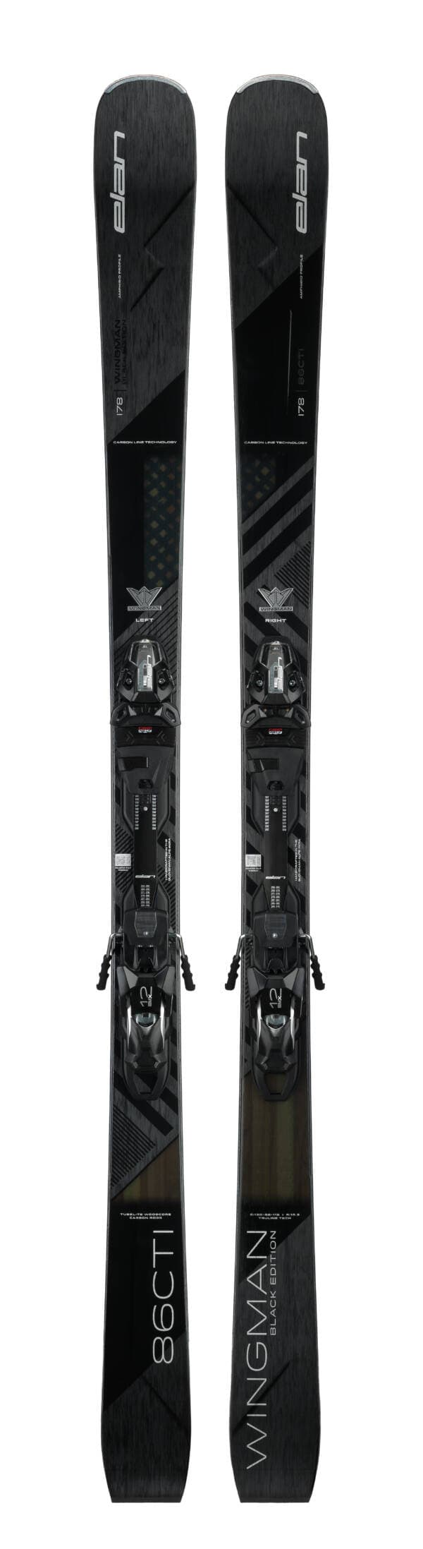 Elan Wingman 86 Black Edition Men's Skis with EMX 12 Bindings 2025