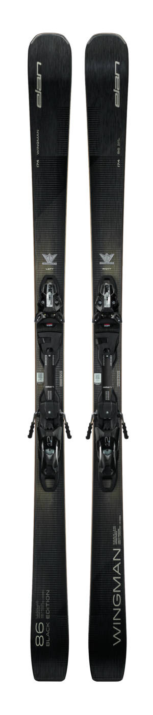 Elan Wingman 86 Black Edition Men's Skis with EMX 12 Bindings 2026