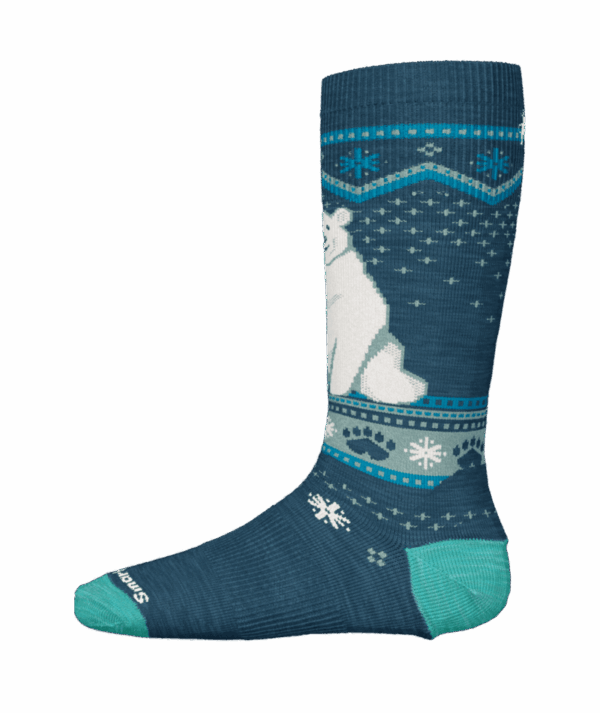Smartwool Wintersport Full Cushion Polar Bear OTC Junior Socks - Image 3