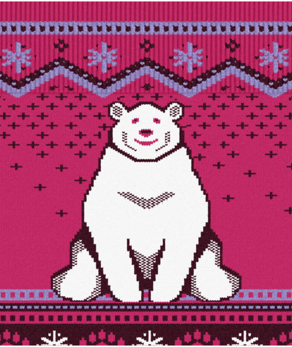 Smartwool Wintersport Full Cushion Polar Bear OTC Junior Socks - Image 2