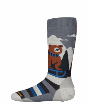 Smartwool Kids Ski Light Cushion Sleigh Bear OTC Junior Socks