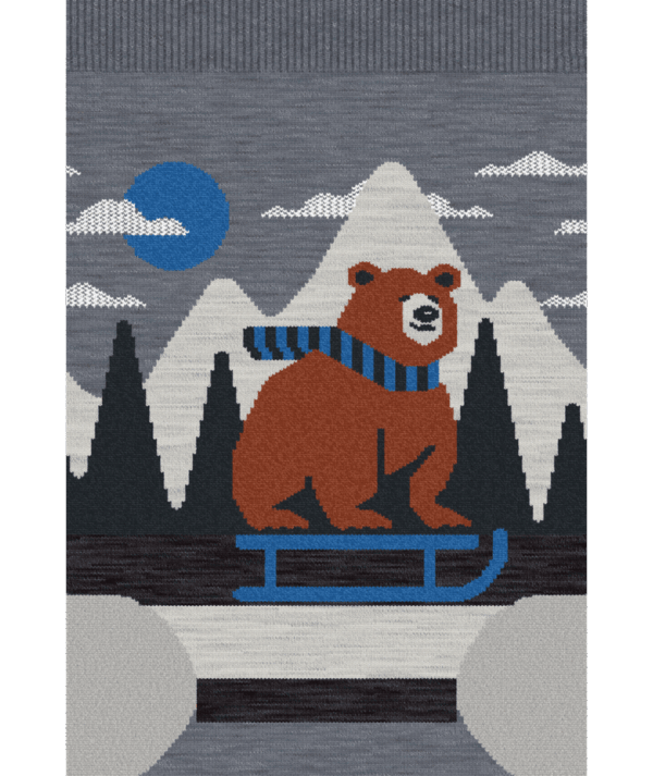 Smartwool Kids Ski Light Cushion Sleigh Bear OTC Junior Socks - Image 2