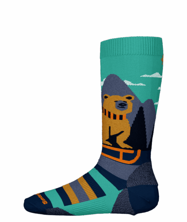 Smartwool Kids Ski Light Cushion Sleigh Bear OTC Junior Socks - Image 3