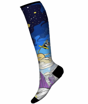 Smartwool Ski Zero Cushion Galactic Ski Print OTC Women's Socks