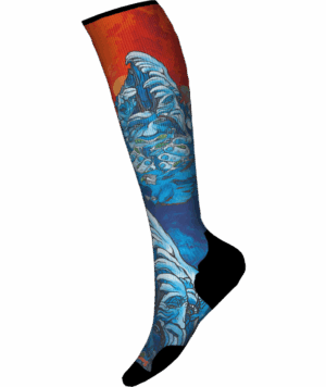 Smartwool Ski Targeted Cushion Winter Haze Print OTC Men's Socks