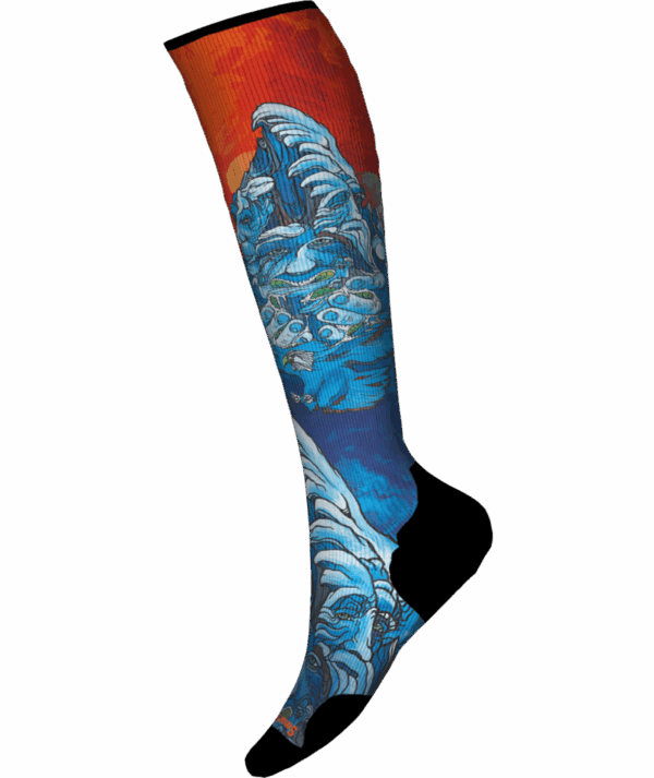 Smartwool Ski Targeted Cushion Winter Haze Print OTC Men's Socks