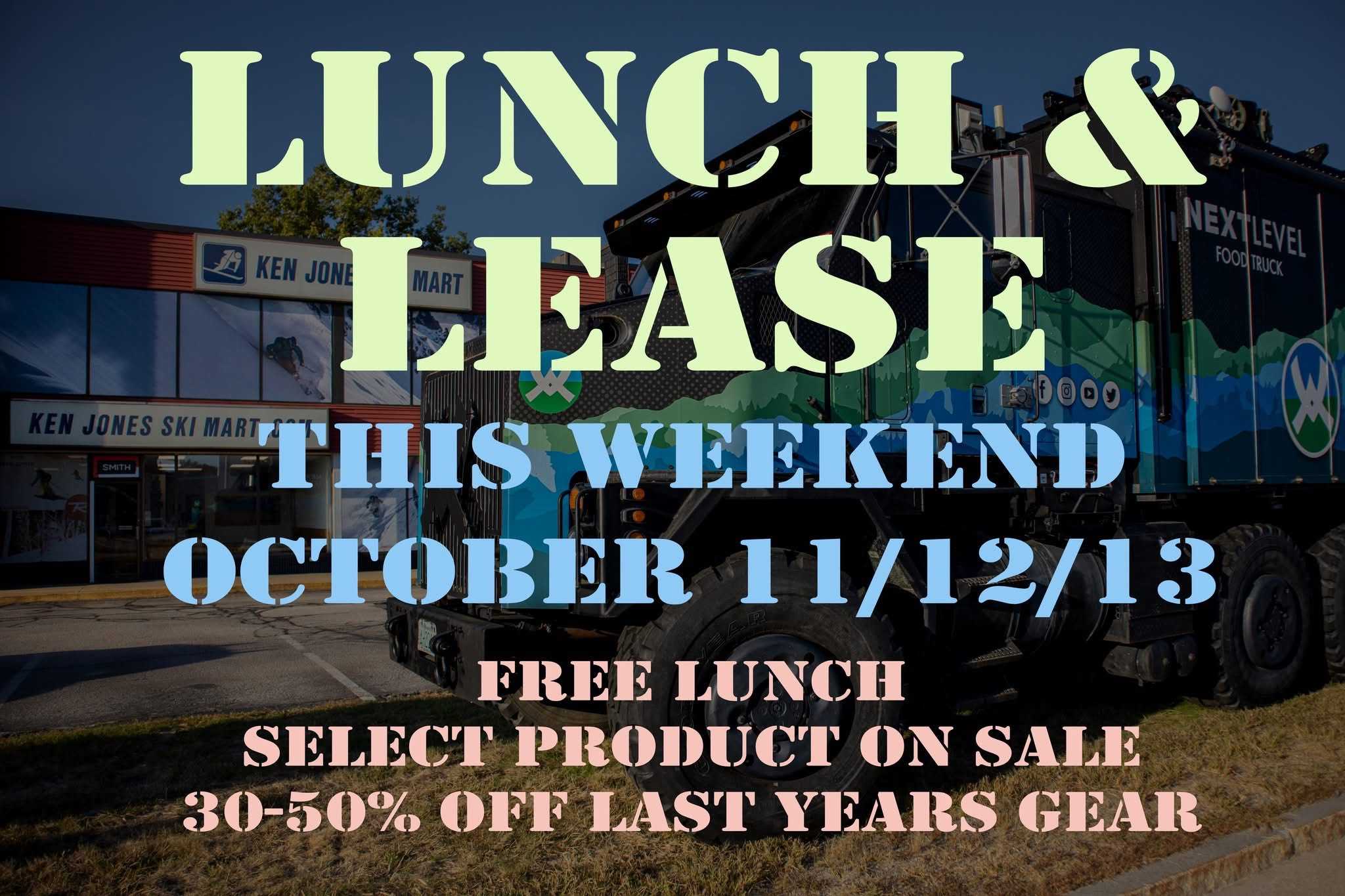 Lunch and Lease at Ken Jones Ski Mart